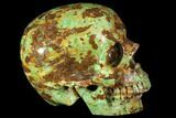 Realistic, Polished Autumn Jasper Skull #116692-3